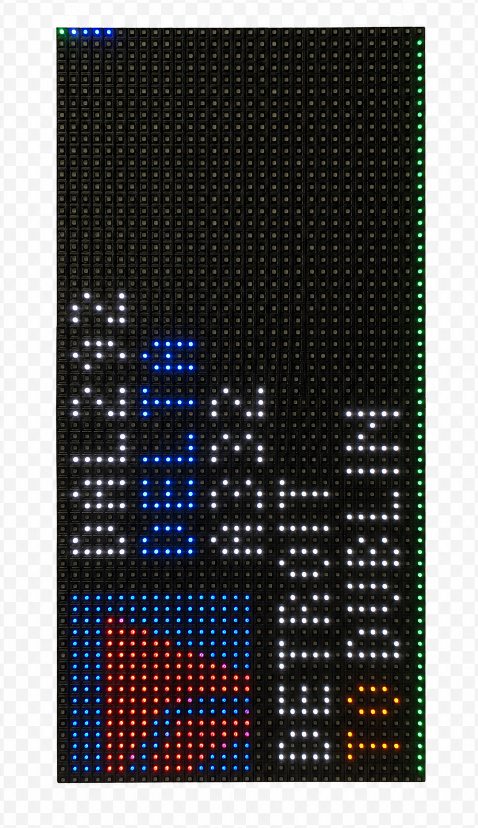 Vertical Aviation Ticker display